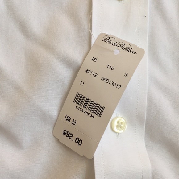 Brooks Brothers Regent White BRAND NEW - Picture 2 of 3
